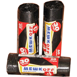 Мешки хоз. "МЕШКОFF" ПНД 60л. (30шт/рул) (50)