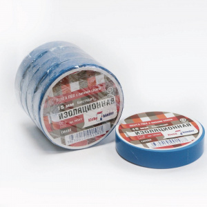 Изолента ПВХ 15мм*10м "Klebebander" синяя (TIK555T) (8/200)