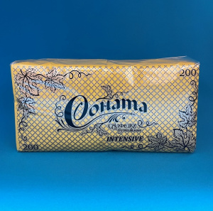 Салфетка "Соната- интенсив" (200л.) (желтые) (8)