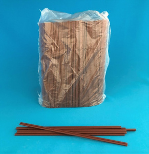 Трубочки-размешиватели 6*180мм Coffee-stick сдвоенные коричневые (арт.401-945)(500/16уп)_