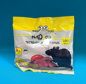 Тесто-брикет от крыс и мышей Nadzor 100гр (NASA369) (50)