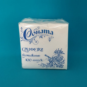 Салфетка "Соната" (100л.) (белая) (16) (безнал)
