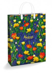 Сумка мягкий пластик 30*40 150мкм "Амалия" ( Интерпак) (10/40)