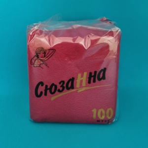 Салфетка "Сюзанна" (100л.) (бордовые) (8)