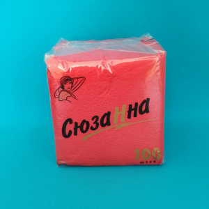 Салфетка "Сюзанна" (100л.) (красные) (8)