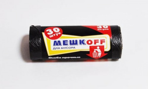 Мешки хоз. "МЕШКОFF" ПНД 30л. (30шт/рул) (60)