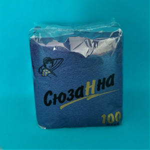 Салфетка "Сюзанна" (100л.) (синие) (8)